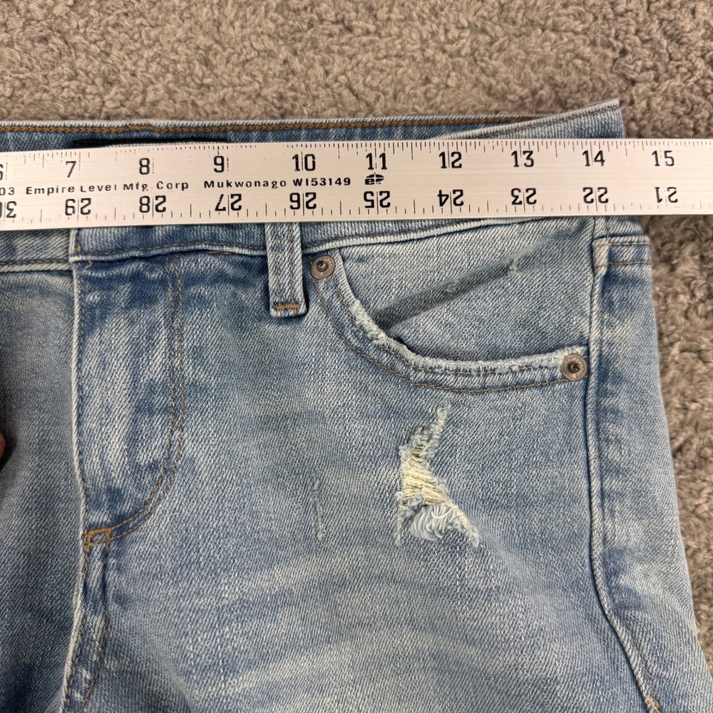 Lucky Brand Lolita Capri Jeans Womens 29x26 Light Wash Distressed 7W13491 Denim - Picture 6 of 12